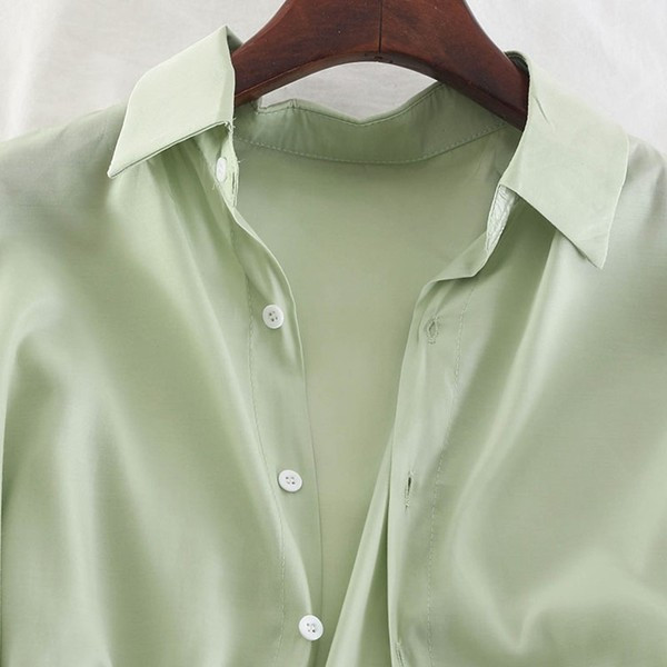 Set de dama model nou camasa + pantaloni in verde, alb si negru