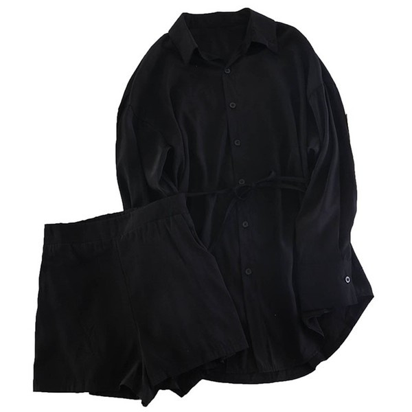 Set de dama model nou camasa + pantaloni in verde, alb si negru