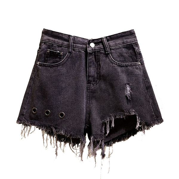 Pantaloni scurți casual de damă în gri