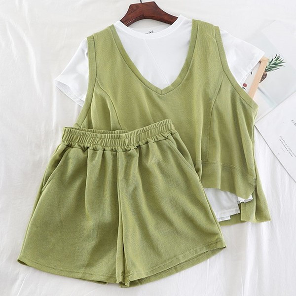 Trusa sport pentru femei în două părți - trei culori