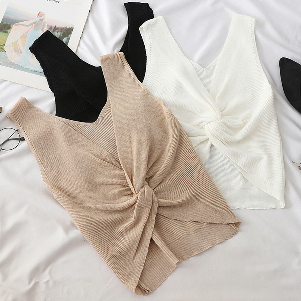 Maieu de damă în trei culori cu decolteu în V