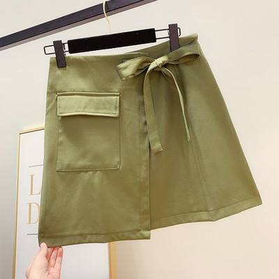 Fusta de dama moderna cu cravate in mai multe culori