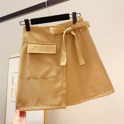 Fusta de dama moderna cu cravate in mai multe culori