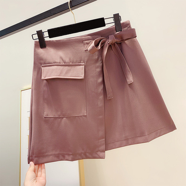 Fusta de dama moderna cu cravate in mai multe culori