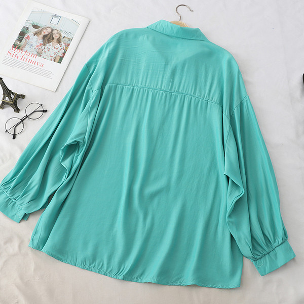 Cămașă de damă cu mâneci lungi de ultimă generație în patru culori