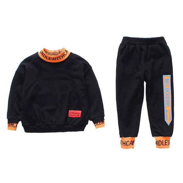 Set zilnic pentru copii pentru fete în două părți alb-negru