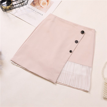 Fusta de dama eleganta model asimetric in mai multe culori