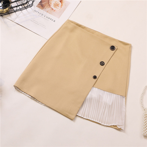 Fusta de dama eleganta model asimetric in mai multe culori