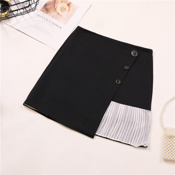 Fusta de dama eleganta model asimetric in mai multe culori