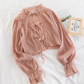 Camasa de dama eleganta model nou cu cravate - mai multe culori