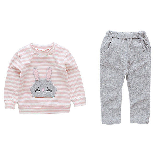 Set zilnic pentru copii pentru fete în două părți în roșu și roz