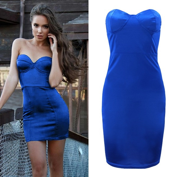 Rochie bustieră de damă puternică în mai multe culori