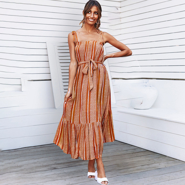 Rochie moderna de dama cu bretele in mai multe culori