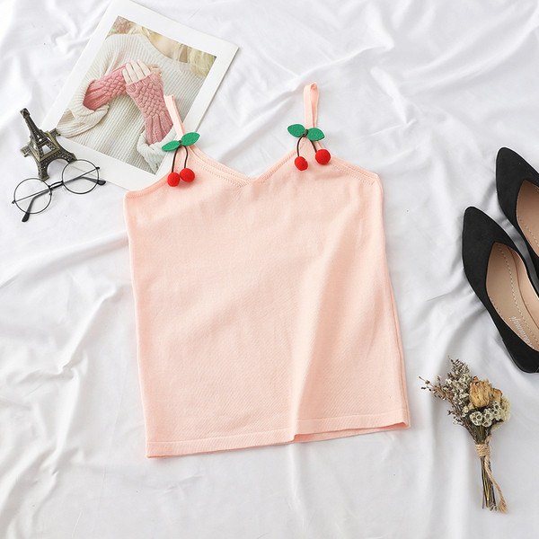 Maieu modern de damă, în patru culori, cu bretele subțiri