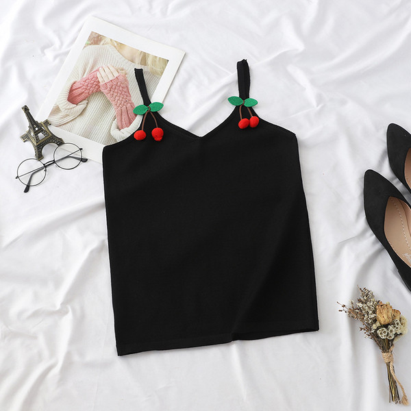 Maieu modern de damă, în patru culori, cu bretele subțiri