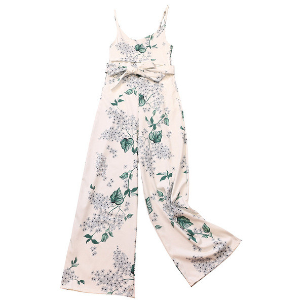 Salopetă de damă elegantă cu model floral în mai multe culori diferite