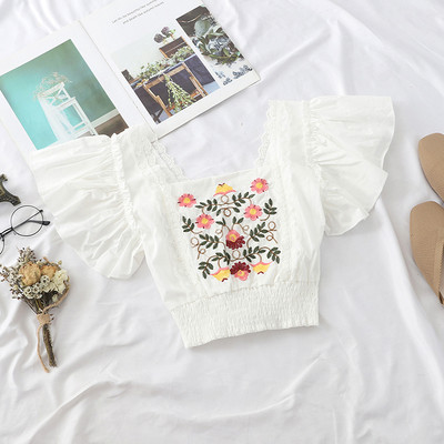 Bluza de dama moderna in trei culori cu broderie