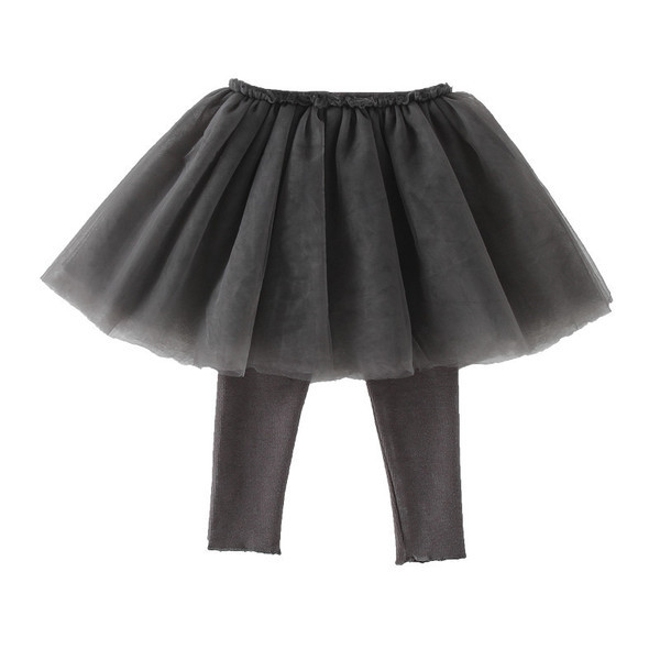 Fustă modernă pentru copii din tul cu pană în trei culori
