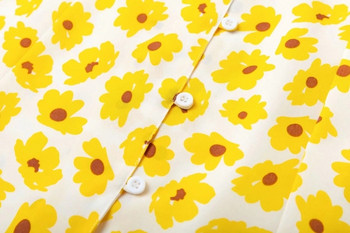 Fusta de dama cu talie elastica si aplicatie colorata