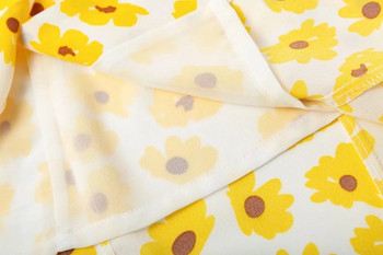 Fusta de dama cu talie elastica si aplicatie colorata