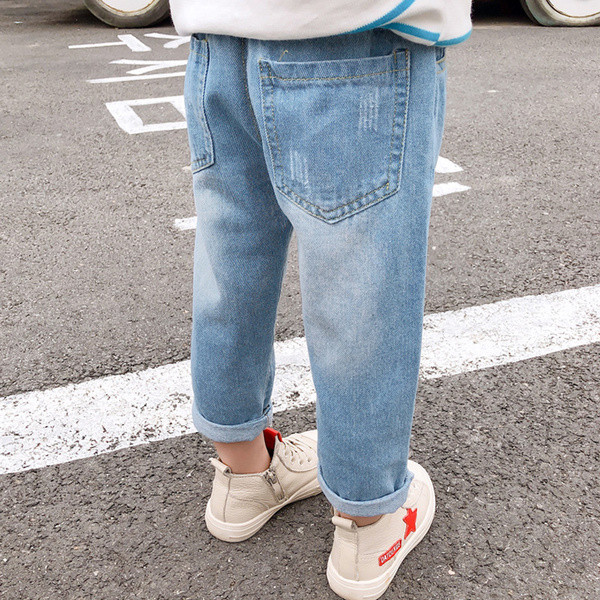 Blugi moderni pentru copii cu aplicatie pentru fete