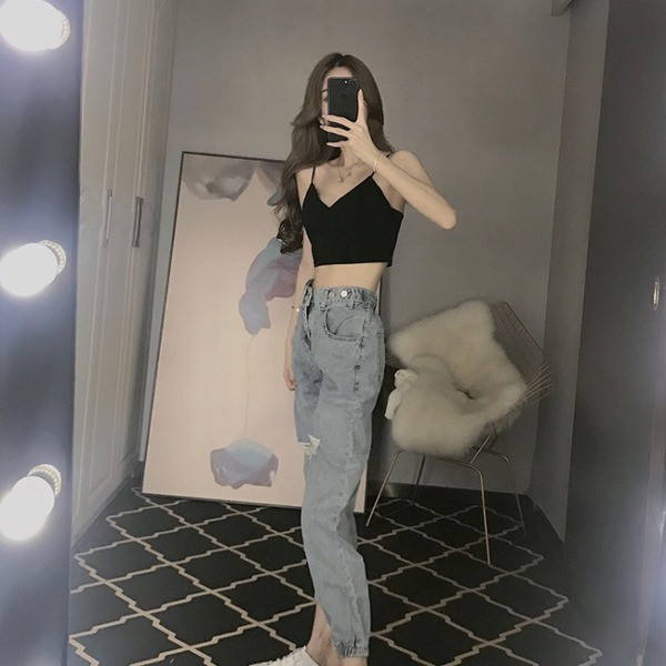 Blugi de dama actuali cu talie inalta