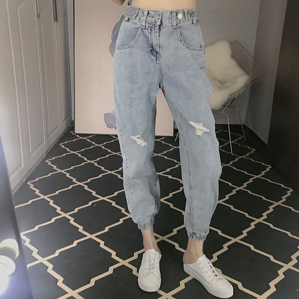 Blugi de dama actuali cu talie inalta