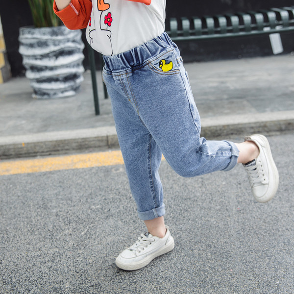 Blugi actuali pentru copii cu broderie-pentru fete