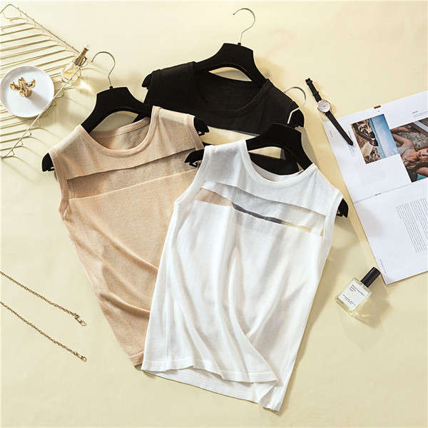 Actual maiou de damă cu decolteu O în trei culori