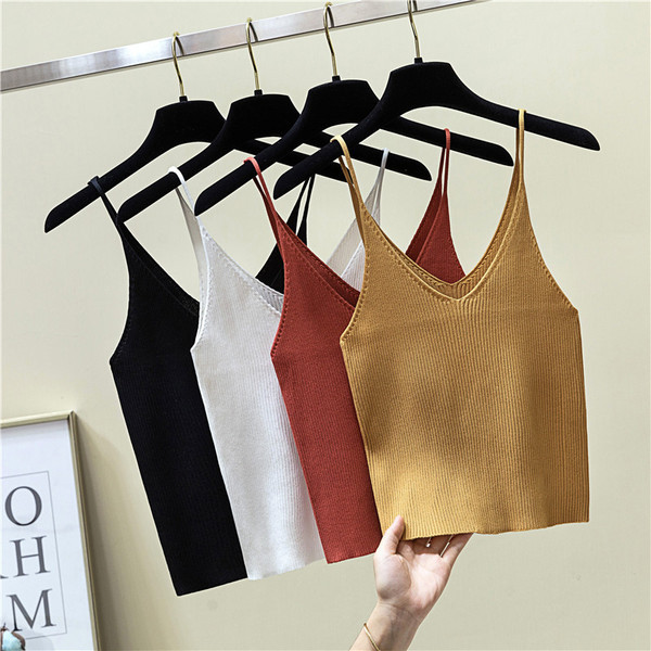 Actual maiou de damă în mai multe culori cu decolteu în V