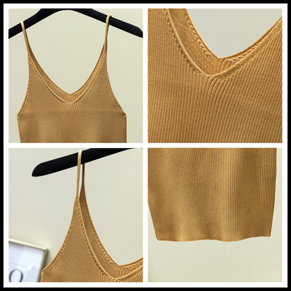 Actual maiou de damă în mai multe culori cu decolteu în V