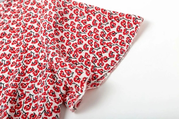 Rochie casual de dama cu maneci scurte si decolteu in V