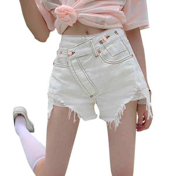 Pantaloni scurți de damă actuali cu motive rupte