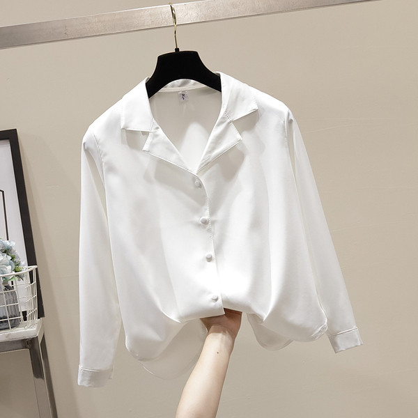 Cămașă elegantă de damă cu mâneci lungi - în trei culori