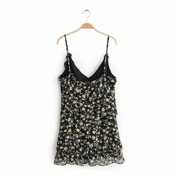 Rochie de dama cu bretele subtiri si decolteu in V