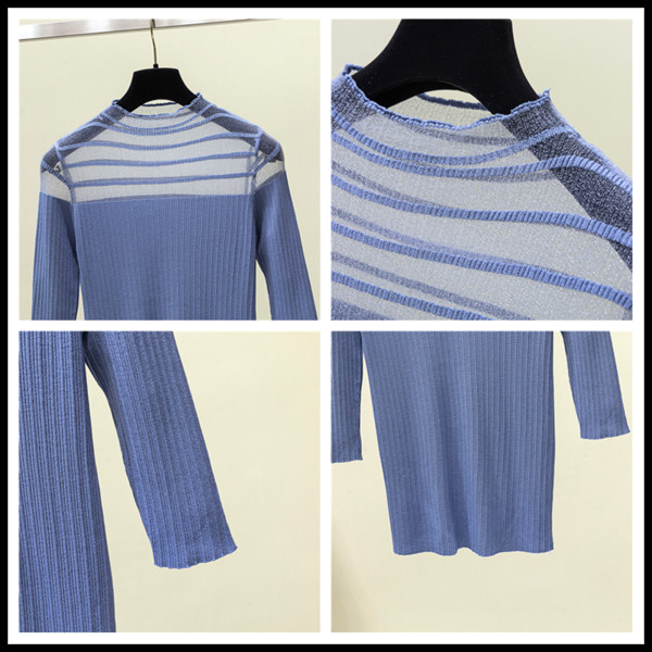 Bluză de damă modernă în trei culori cu mâneci 3/4