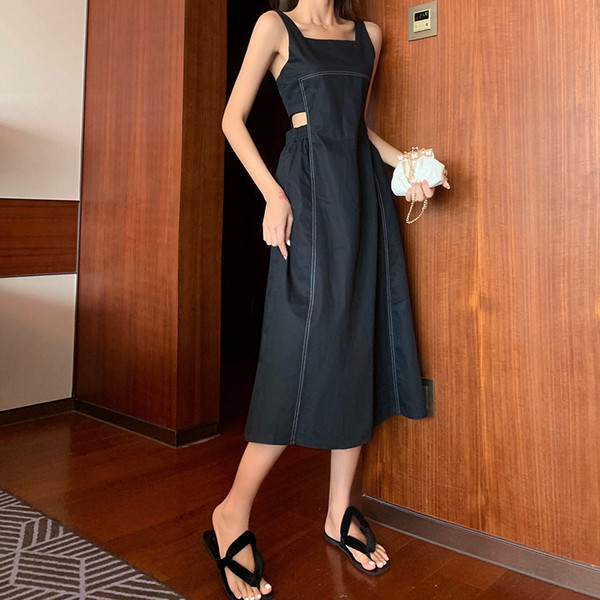 Rochie casual dama cu talie elastica in doua culori