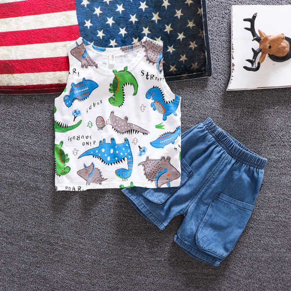 Set maiou + pantaloni pentru copii model nou pentru baieti