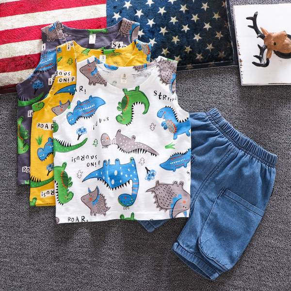 Set maiou + pantaloni pentru copii model nou pentru baieti