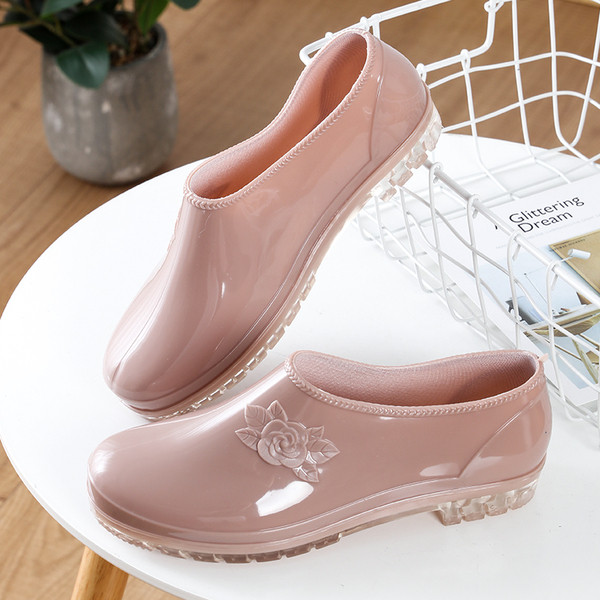 Pantofi de damă din cauciuc în roșu, albastru și culoarea corpului