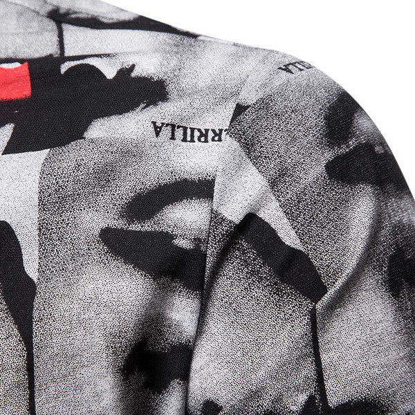 Cămașă modernă pentru bărbați, cu mâneci lungi, de culoare neagră