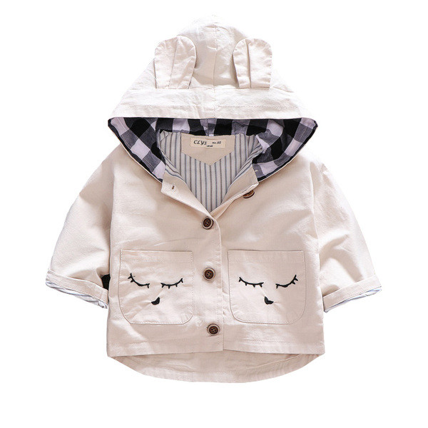 Geaca moderna pentru copii cu gluga si nasturi pentru baieti
