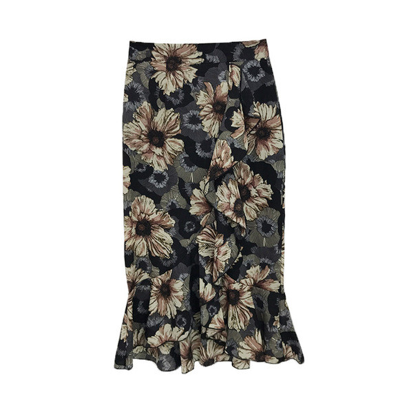 Rochie casual de dama cu model floral cu bretele subtiri