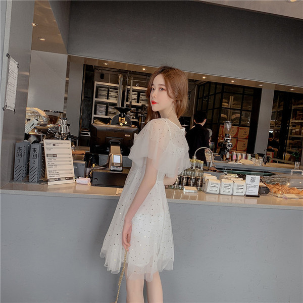 Rochie actuală de damă cu efect strălucitor în trei culori