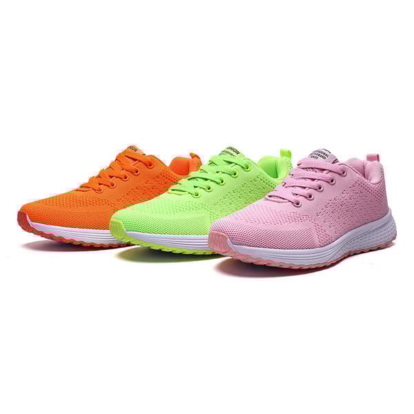 Tenisi casual dama cu sireturi in trei culori