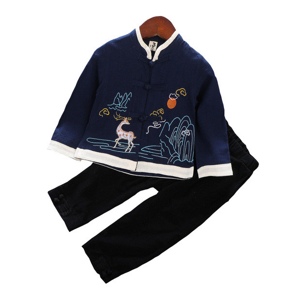 Set copii model nou din doua piese pentru baieti in trei culori