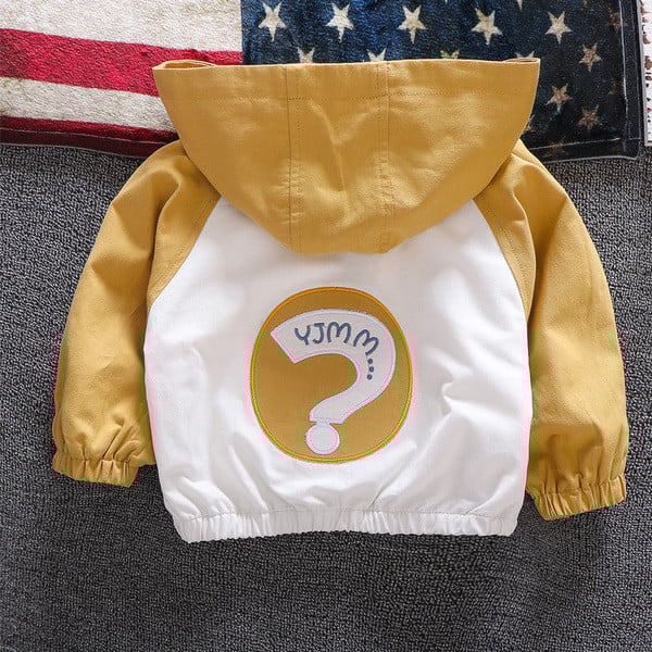 Geaca zilnica pentru copii cu gluga pentru baieti in doua culori