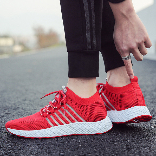 Tenisi moderni pentru bărbați cu șireturi în trei culori