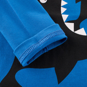 Детска блуза в син цвят с апликация за момчета