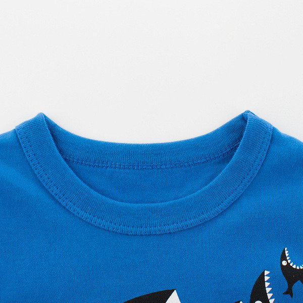 Bluza pentru copii albastru cu aplicatie pentru baieti